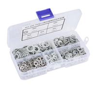 700pcs Rondelles de Blocage M3 M4 M5 M6 M8, Dentelé, Galvanisé pour Fixation