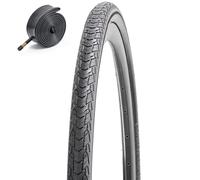 700x35C Pneu de vélo Pliable 28x1.40 37-622 Bicyclette Pneus et 28 Pouces Chambres à air 48mm Valve Schrader, Convient pour 700x32C 28x1.25 700x 35C 700x38C Ville/Route Pneus vélo (1-PC)
