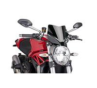 7013 - accessoire de pare-brise à main en forme de dôme naked new generation COULEUR NOIR