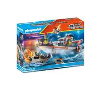 Feu Secours Avec Personnel Motomarine 70140 City Action Set de Jeux (Playmobil)