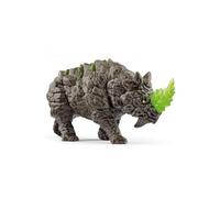 Rhinocéros de pierre - Figurine fantastique - Monstre Mythique et Puissant avec une Tête Mobile - Jeu Imaginatif pour Garçons et