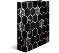 [7016] HERMA Classeur à Levier A4 Dos de 70mm Motif Abstract Hexagon