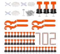 702 Pièces Rotatif Niveleur Carrelage Croisillon Carrelage Autonivelant Croisillon Autonivelant 2mm /3mm/1.5mm Cale Carrelage Croisillon Autonivelant Croisillon Carrelage Kit Joint Carrelage