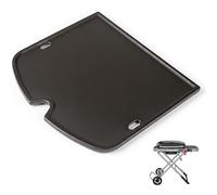 7034 Plaque en fonte pour barbecue à gaz portable Weber Traveler - Plaque de cuisson robuste pour barbecue Weber Traveler - Accessoire de barbecue d'extérieur