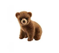 7037 Peluche Ours Brun Assis 24cmh