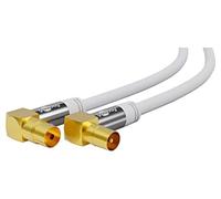 70411 Câble 1m PVC blanc 75Ω Fonctionnement : 4K, Full HD 1080p, UHD 2160p Go...