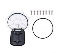 7056 Kit de clapets avec couvercle à joint torique, goupille à ressort et composants en acier inoxydable pour clapets anti-retour Zodiac 7235 7305 7511 7512 (noir et gris)