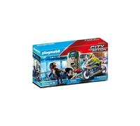 70572 Motocycliste et voleur, Action urbaine, Policiers, 4 ans et plus Bleu