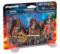 [70672] PLAYMOBIL Lot de 3 Combattants Burnham Raiders NOVELMORE 70672 18 pièces