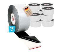 708 ALFA - Bande de protection lambourde, en caoutchouc cellulaire EPDM de 1 mm, autocollant une face, protège la construction de pluies battantes et bruit, 80 mm x 1 mm x 20 m, lot de 12 rouleaux