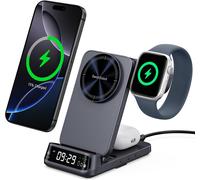 708m Wireless Charging Station For Iphone, Magnetic Charger 3 In 1 Foldable For Iphone 16 15 14 13 12 Pro/Plus, Induction Charger For Apple Watch S10/S9/S8, Airpods (Without Adapter)