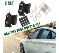 70A Amp ANS Fusible Support Trousse, Tube Bornes, Plastique, Noir, 2 Ensemble