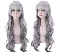 70cm Anime Game Arknights Cosplay Wig Synthetic Hair Silver Grey Halloween Costume Party Wigs For Women