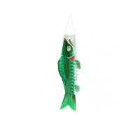 (70cm,Green)Japanese Carp Windsock In the Breeze Fade Resistant Fishy Koi Windsock Traditional Hanging Flag & Banner