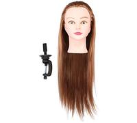 70cm Wig Hair Mannequin Head Hair Styling Traiding Training Practice Modèle Volume de cheveux Simulation du cuir chevelu humain Couleur vive