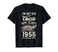 70e anniversaire Né en 1955 Voiture de collection T-Shirt