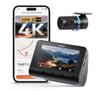70mai Dash Cam Voiture 4K A800SE - Caméra Double (4K UHD Avant+1080P Arrière) avec GPS, Wi-FI, Ouverture F1.55, Vision Nocturne, ADAS, Écran IPS 3", Surveillance Stationnement 24/7, Sans Carte Mémoire