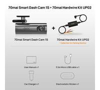 70mai-Enregistreur De Caméra De Tableau De Bord De Voiture,Dvr 1s,Commande Vocale En Anglais,Vision Nocturne Hd,Wifi,1080p,D06 - Type 1pcs-32g #A