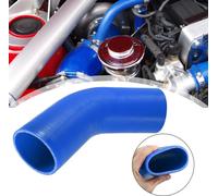 70mm 2.75" ID 45 Degré Silicone Voiture Réducteur Tuyau Coupleur Tube Bleu