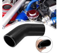 70mm 2.75" ID 45 Degré Silicone Voiture Réducteur Tuyau Coupleur Tube Noir