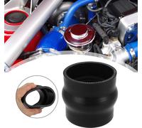 70mm 2.75" ID Droit Silicone Voiture Réducteur Tuyau Coupleur Tube Noir