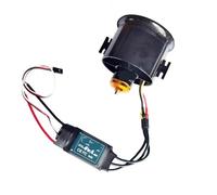 70MM ducted fan 12 blades brushless motor QF2827 2600KV/1800KV motor 60A 80A esc model aircraft accessories(1800KV EDF 60A esc)