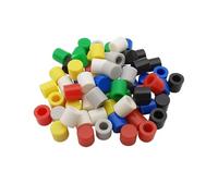 70Pcs A56 Cap Kit 6x6mm Tactile Button Switches Hat 6x6mm Button Switch Lid Cover Red Black Blue Green Grey Yellow NWPNLXEA(70Pcs Grey)