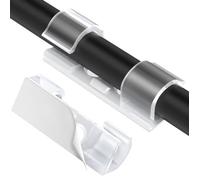 70Pcs Clips Câbles Adhésifs Rangement de Câbles Fixation Auto Collant pour TV/Chargeur/Voiture/PC/Bureau/Maison, Transparent