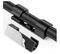 70Pcs Clips Câbles Adhésifs Rangement de Câbles Fixation Auto Collant pour TV/Chargeur/Voiture/PC/Bureau/Maison, Noir