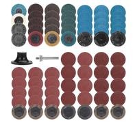 70Pcs/Set 2"R-Type Quick Change Disc 50mm Sanding Disc Roll Lock Conditioning Disc for Metal Rust Removal