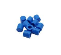 70Pcs/Set Button Cap 7 Color 6x6mm A56 Round Tactile Push Button Switch Hat Cover Kit 6mm Height Power Switch Lids NWPNLXEA(70Pcs x Blue)