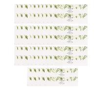 70Pcs Wedding Water Bottle Labels, Flower Green Plant Pattern, for Wedding Bridal Shower Party Decorations (HM220516001)