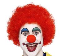 70s 80s 1980s Hommes Femmes Clown Fou Perruque Afro Déguisement Rouge By Smiffys