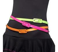 70s 80s Femmes Paquet De 3 Déguisement Fluo Ceinture 1980s 80's Par Smiffys