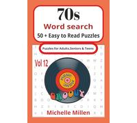 70s themed easy to read word search book vol 12: 70s themed large print easy to read word search book 50+ puzzles with answers for stress free ... holiday companion great for retro lovers