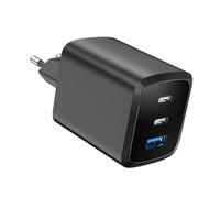 70W Chargeur USB C Rapide 3 Ports Prise USB C Compatible avec iPhone 16 Plus Pro Max 15 14 13 12 11 Galaxy S24 S23 S22 A15 Pixel 9 8 7 iPad MacBook Air Pro M3 M2 M1
