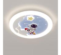 70W Créativité Astronaute De Dessin Animé Chambre D'enfant Plafonnier Encastré Luminaire Moderne Nordique Chambre De Garçon Fille Près Du Plafonnier Lustre De Pépinière Du Milieu Du Siècle Pour