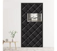 70x200cm Noir, Protection thermique Rideau magnétique Thermo Rideau de porte Isolation Protection Panneau Isolation thermique Rideau occultant Imperméable au vent Isolation phonique