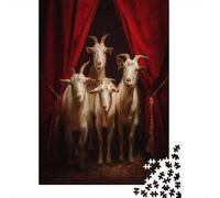 70x50cm/1000pcs La chèvre au Cirque Jigsaw Puzzles À Faire Soi-même pour Adultes