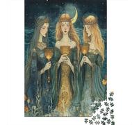 70x50cm/1000pcs Magnifique Sorcière des Mers Jigsaw Saint Graal doré Puzzles À Faire Soi-même pour Adultes