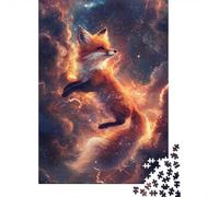 70x50cm/1000pcs, Puzzle 1000 Pièces, Cosmic Fox-5 | Pour les w nds tranquilles : ce puzzle adulte 1000 pièces convient aux amateurs d'images détaillées.