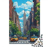 70x50cm/1000pcs, Puzzle 1000 Pièces, Empire State New York | Pour partager un puzzle pendant les vacances de Noël : ce puzzle 1000 pièces adulte convient aux loisirs calmes sans écran.