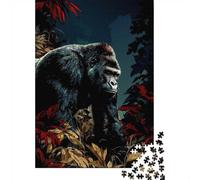 70x50cm/1000pcs, Puzzle Adulte avec 1000 Pièces, Gorilla in The Jungle