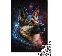 70x50cm/1000pcs, Puzzle pour Adulte, 1000 Pièces, German Shepherd Cosmic-5