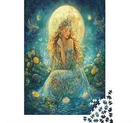 70x50cm/1000pcs Puzzles pour Adolescents Adultes Aquarius Pleine Lune Nénuphars