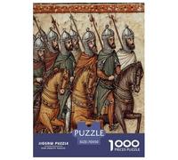 70x50cm/1000pcs Puzzles pour Adolescents Adultes Illustrations d'armées Arabes dans des manuscrits médiévaux