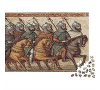 70x50cm/1000pcs Puzzles pour Adolescents Adultes Manuscrits médiévaux : l'armée Arabe