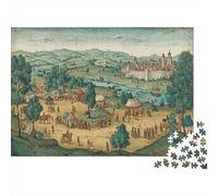 70x50cm/1000pcs Puzzles pour Adolescents Adultes Médiéval Manuscript Illustrations