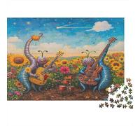 70x50cm/1000pcs Puzzles pour Adolescents Adultes Vallée, Arc-en-Ciel, Ballons