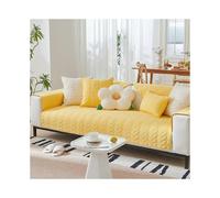 (70x70cm 1pcs,golden)Polyester Seat Cover Corner Sofa Cover Sofa Set Living Room Furniture Protective Case Lounger Sofa Bed Non-Slip Sofa Cushion